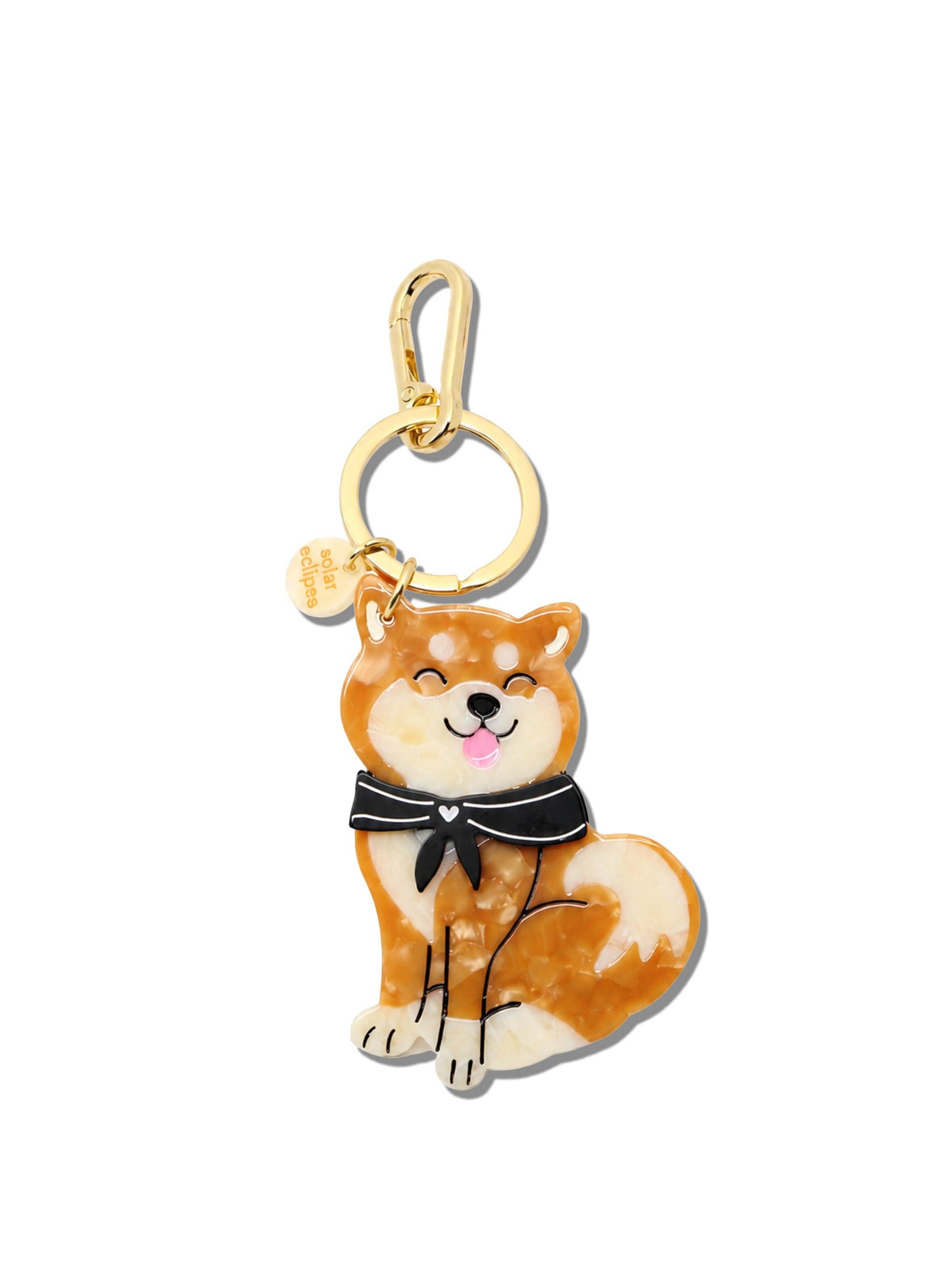 Solar Eclipse - Bag Charm + Keychain - Shiba Inu