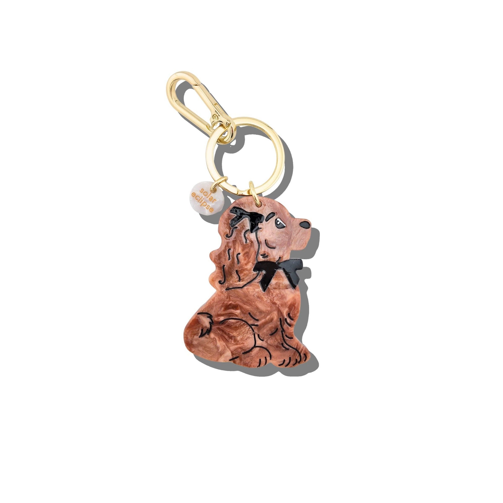 Solar Eclipse - Bag Charm + Keychain - Coquette Puppy