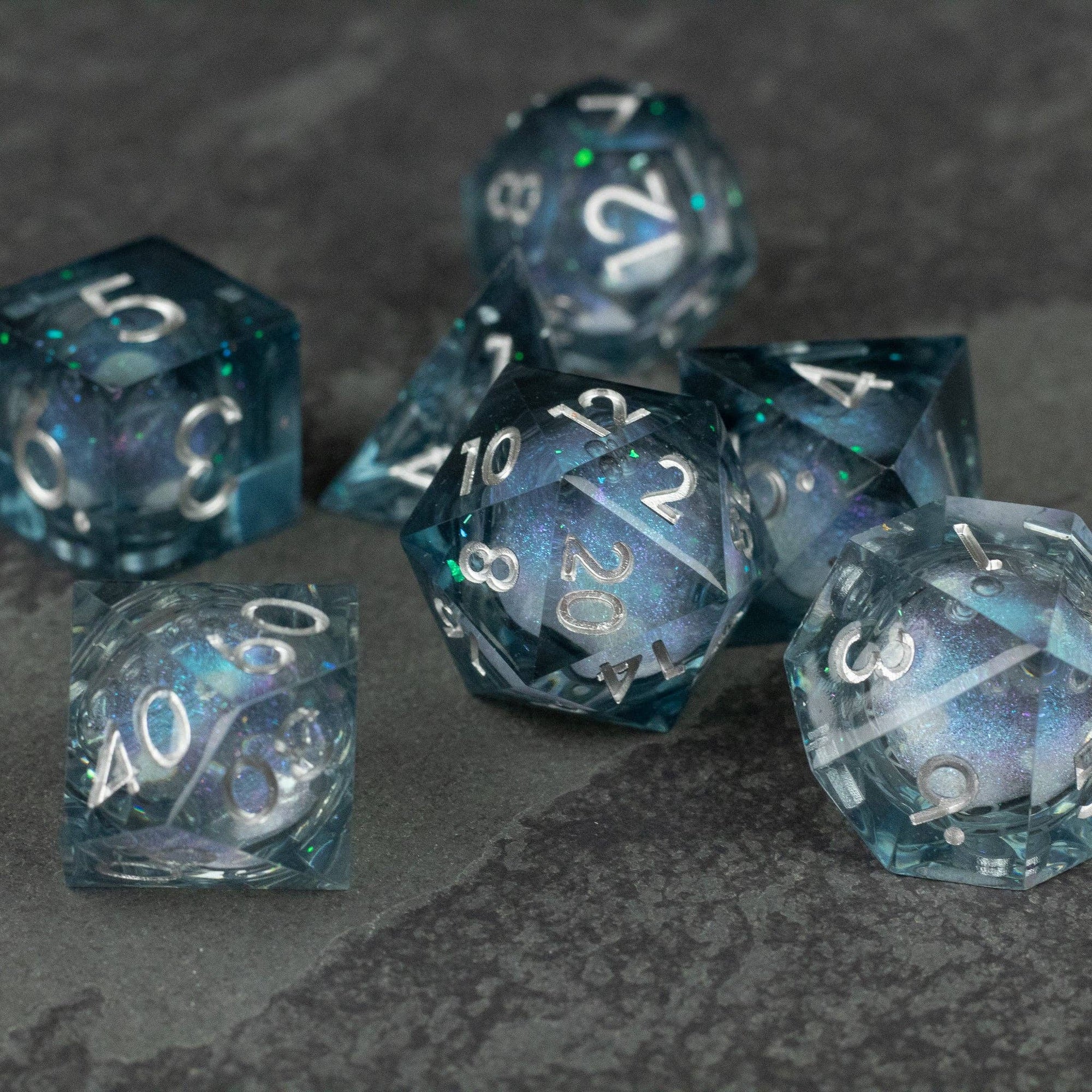 Astral Sea Liquid Core Dice Set - Space Camp