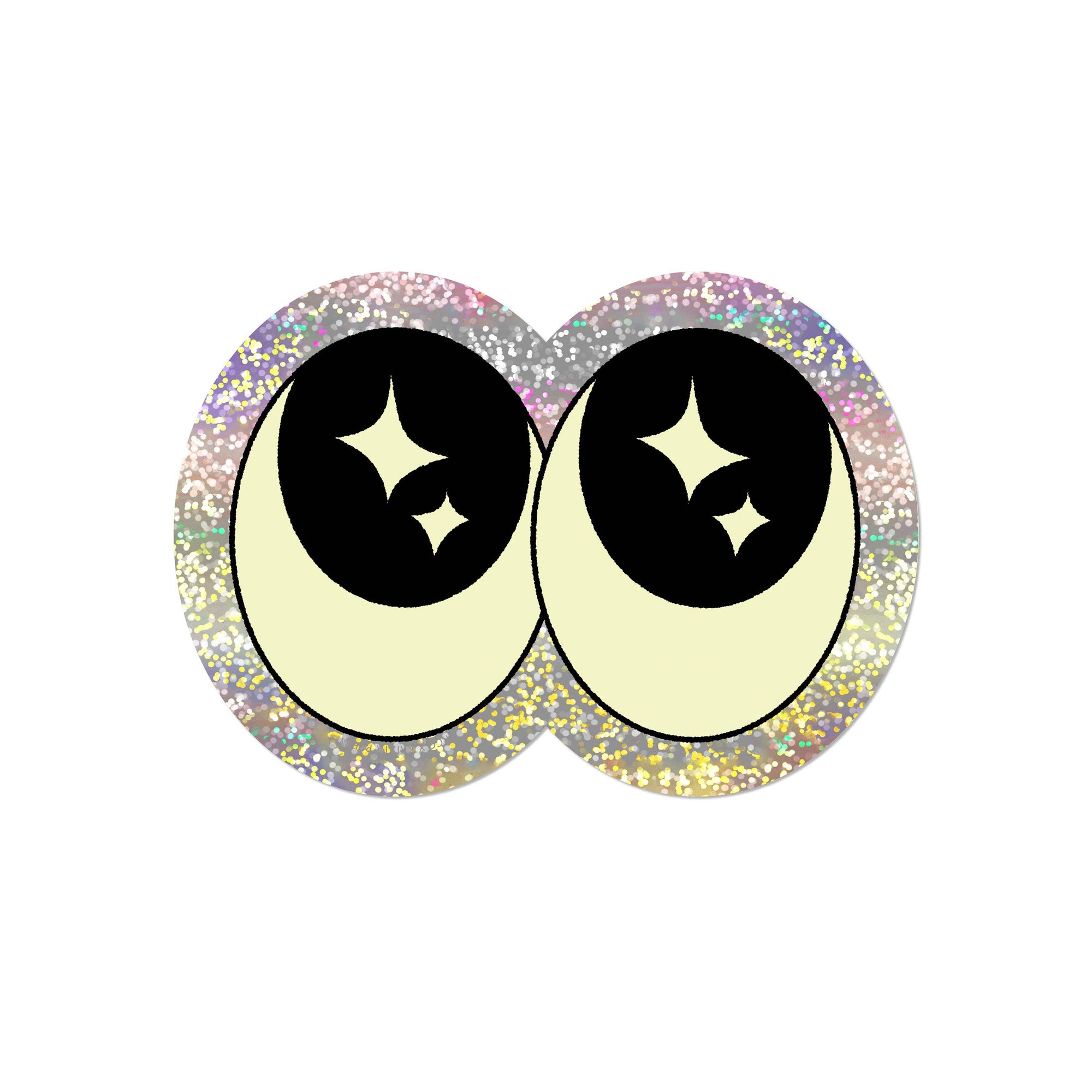 Eyeballs - Glitter Sticker