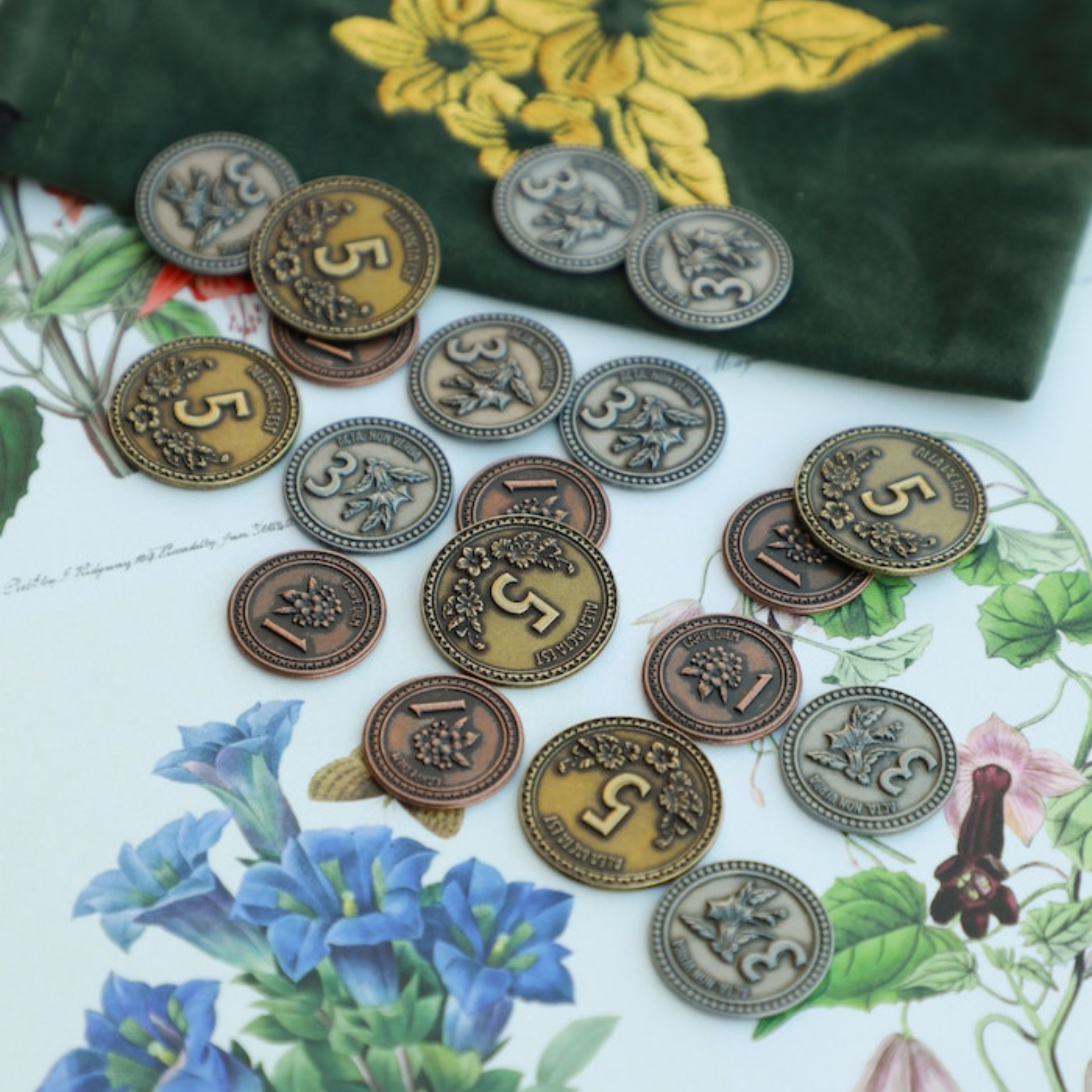 Botany - Board Game - Metal Coins Upgrade