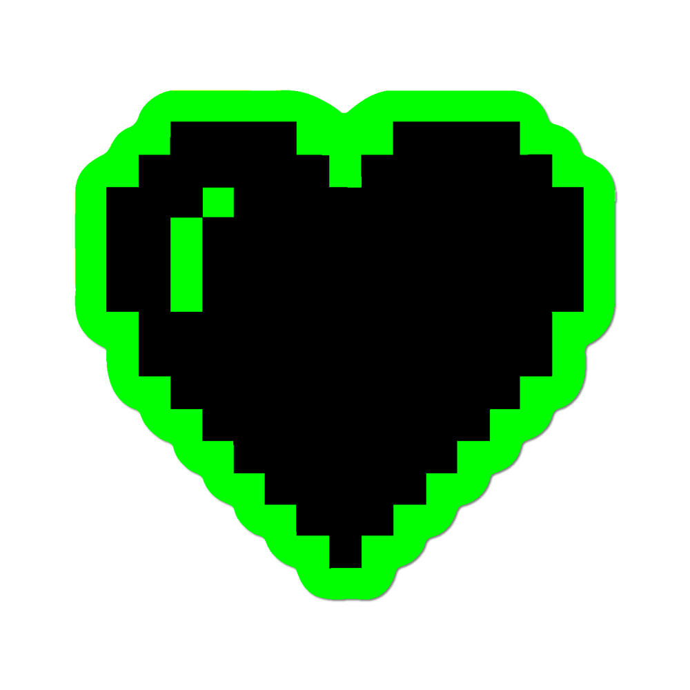 Pixel Heart by Wendy White - Sticker