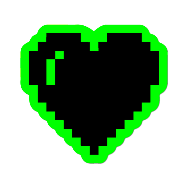 Pixel Heart by Wendy White - Sticker