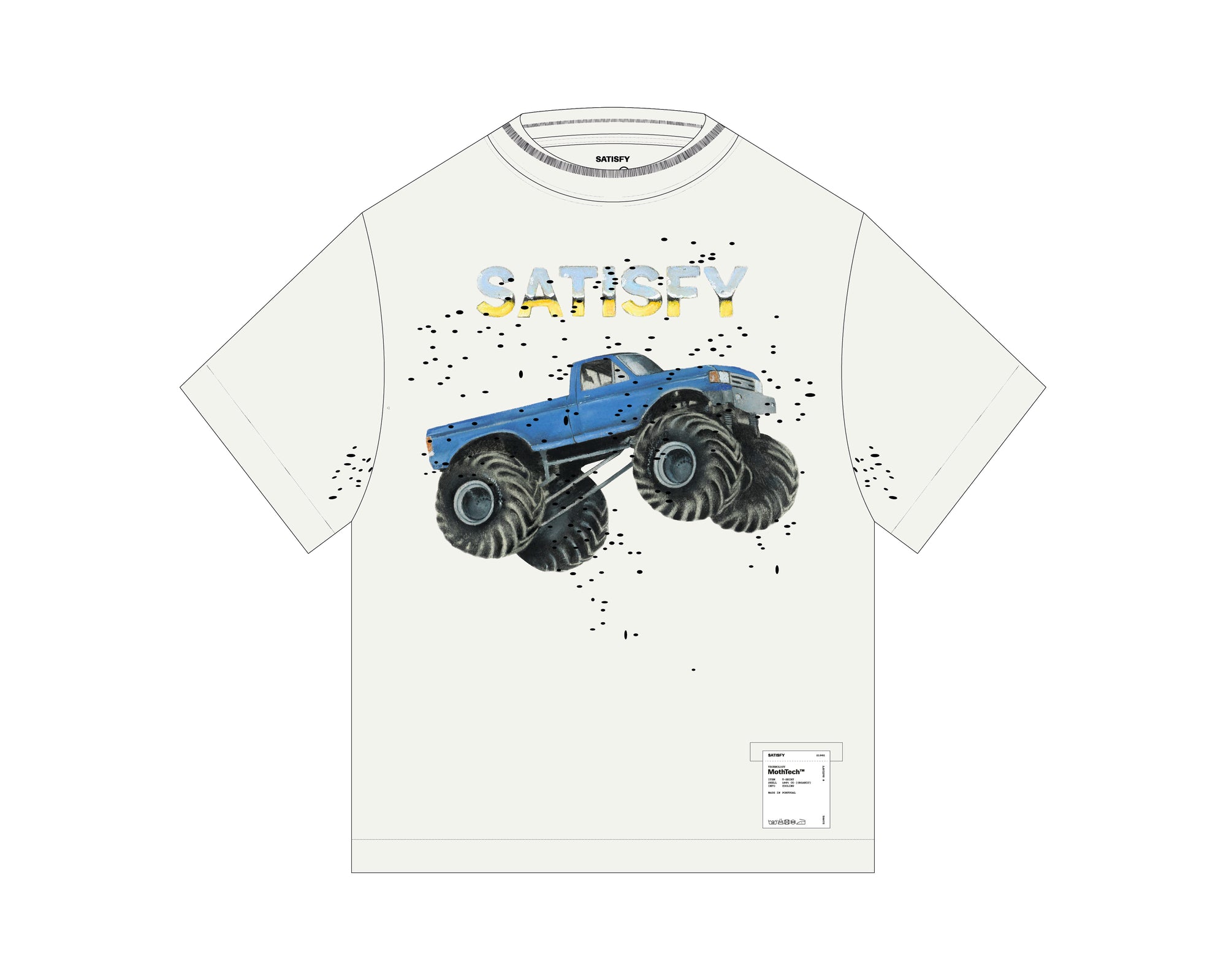 SATISFY - (women's) MothTech™ T-Shirt - Monster Truck - Off White