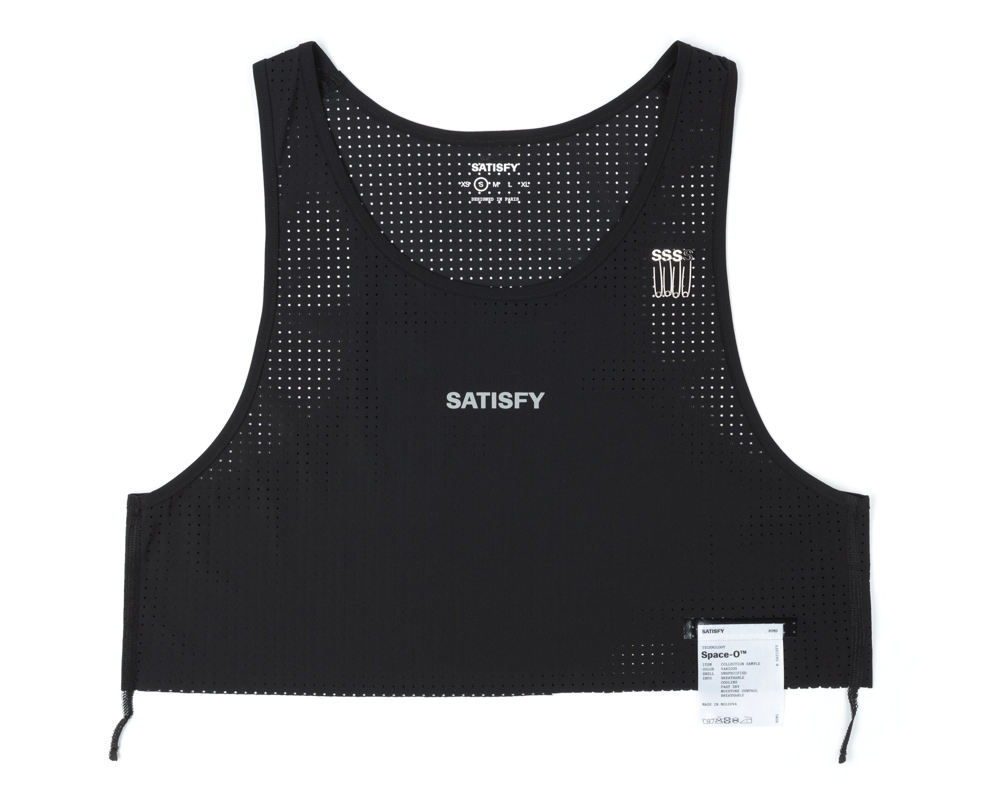 SATISFY - (women's) Space-O Cropped Singlet - Black