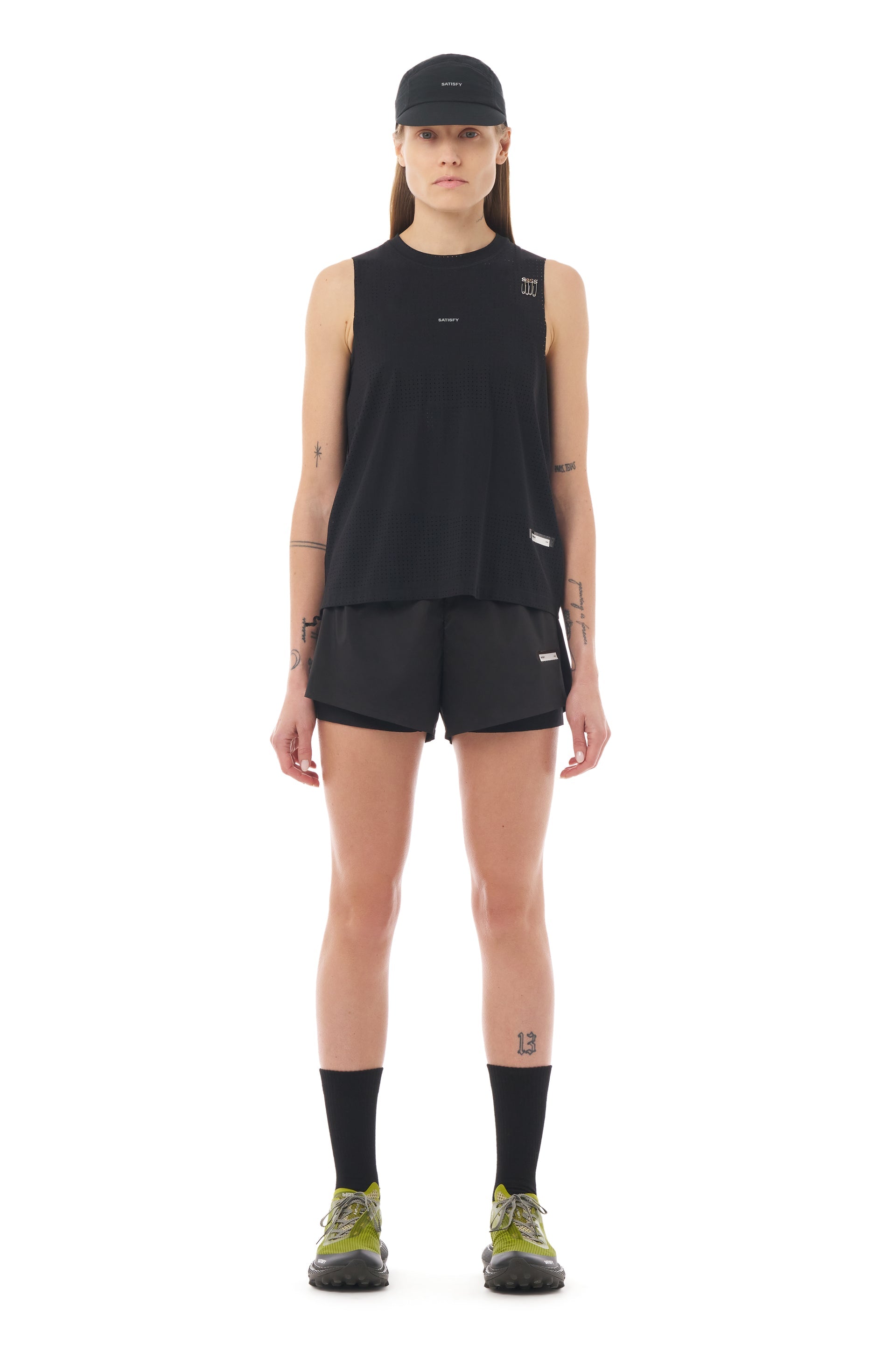 SATISFY - Space‑O™ Muscle Tee - Womens - Black