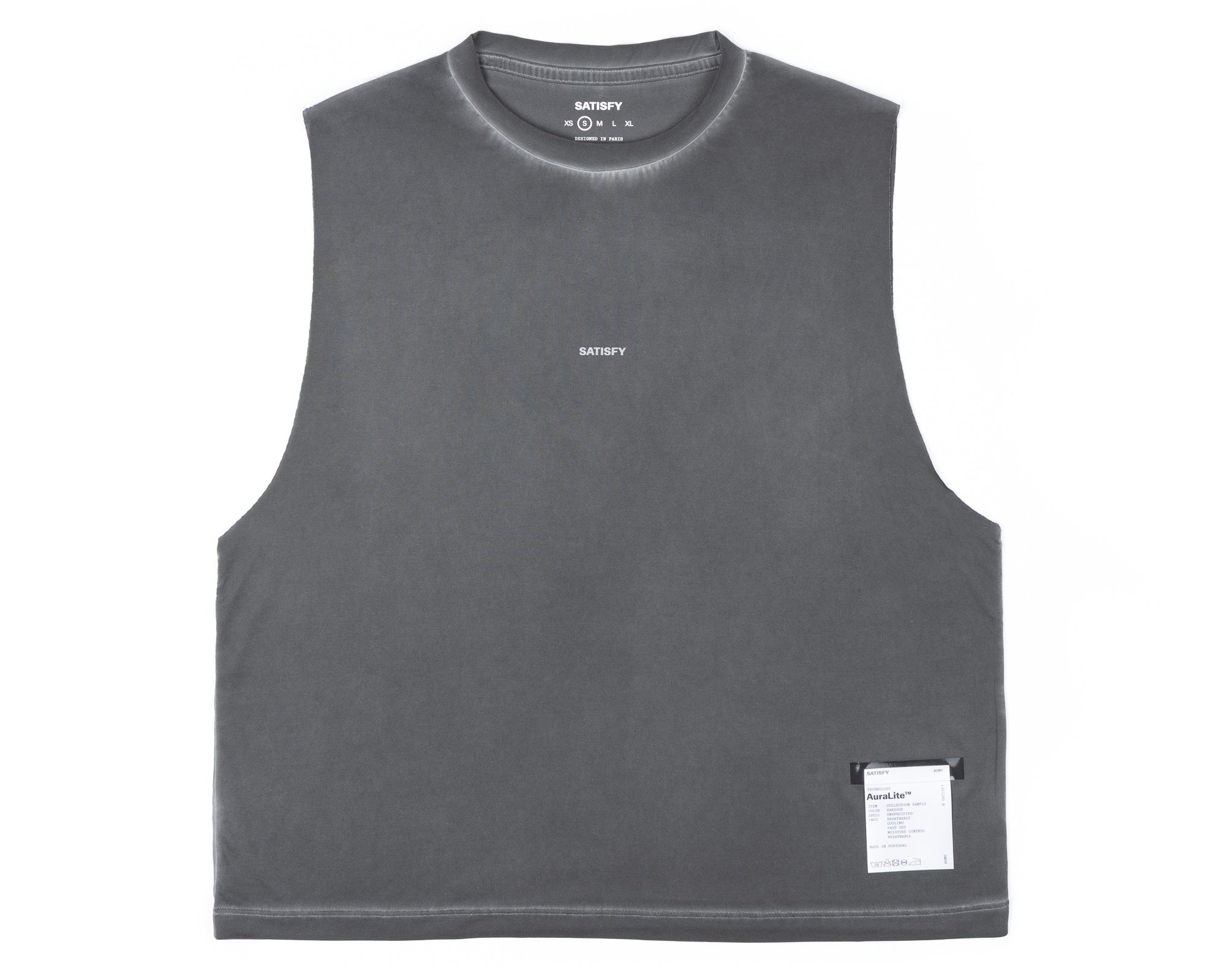 SATISFY - (women's) AuraLite Muscle Tee - Pigment Black