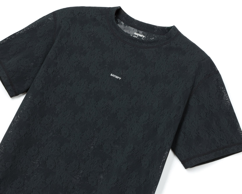 SATISFY - Women's Space-Lace T-Shirt - Black