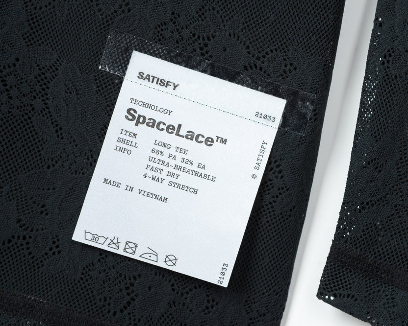 SATISFY - Women's Space-Lace Long Tee - Black