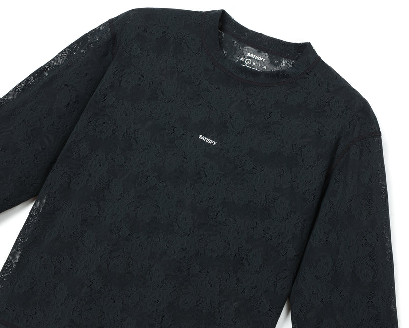 SATISFY - Women's Space-Lace Long Tee - Black