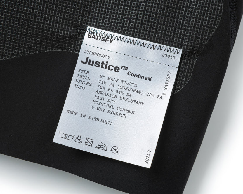 SATISFY - (women's) Justice Cordura Half-Tights - Black