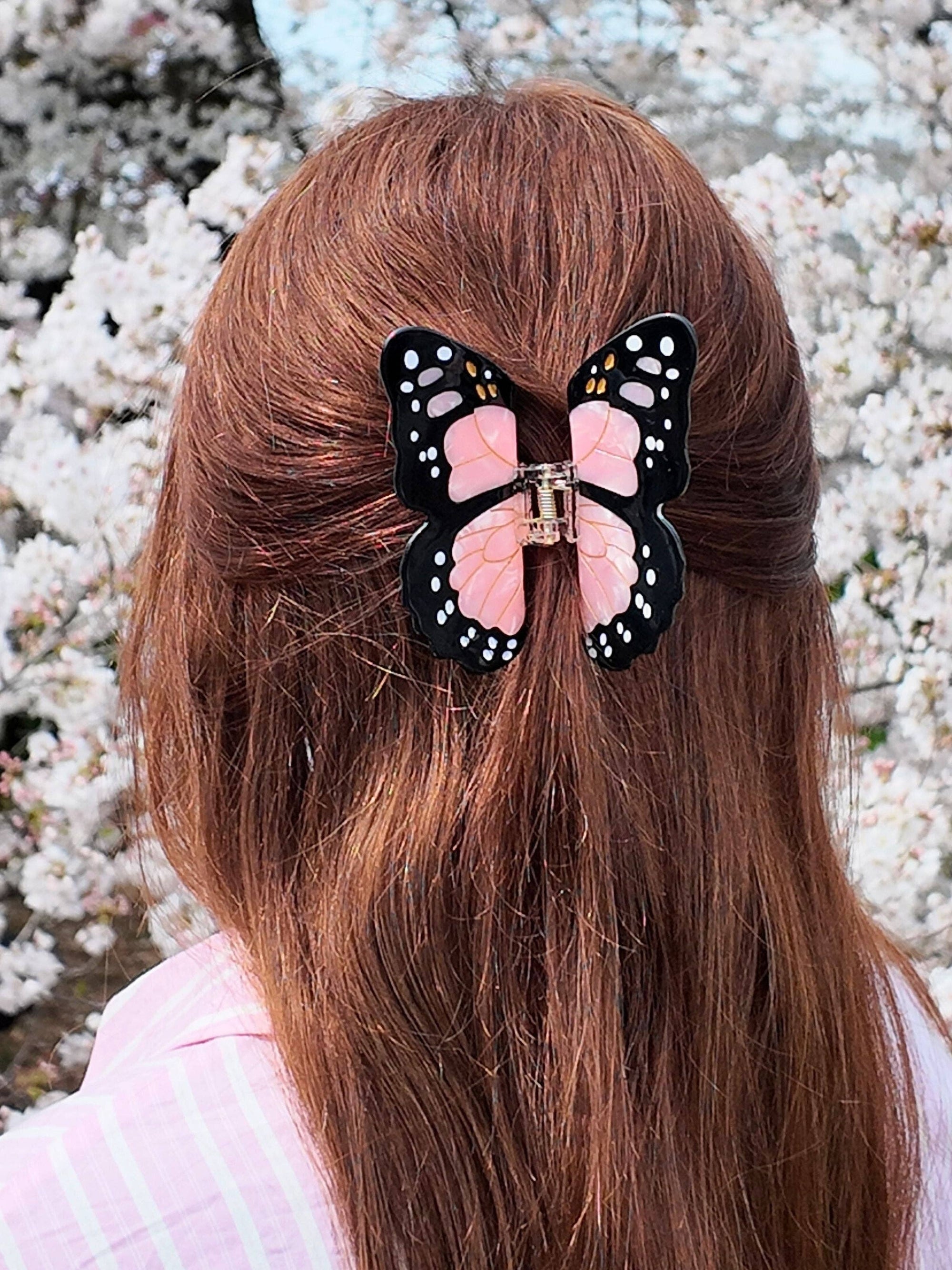 Solar Eclipse - Monarch Butterfly Claw Hair Clip: Lavender - Limited Edition