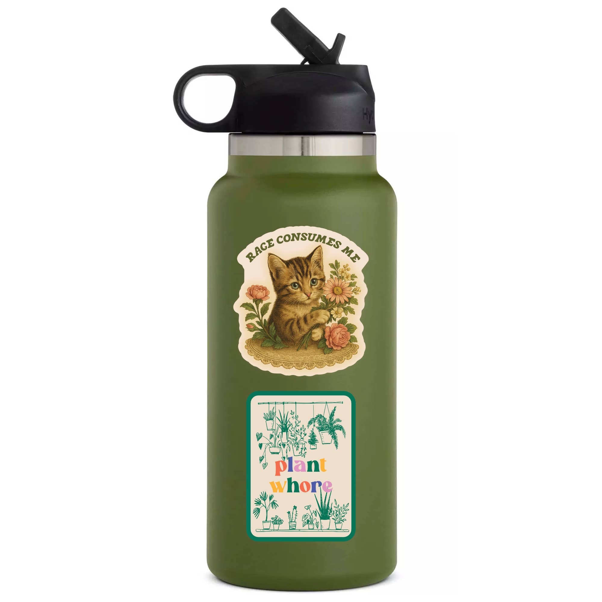 Juju and Moxie - Feisty Kitty Cat Sarcastic Cute High Quality Vinyl Sticker