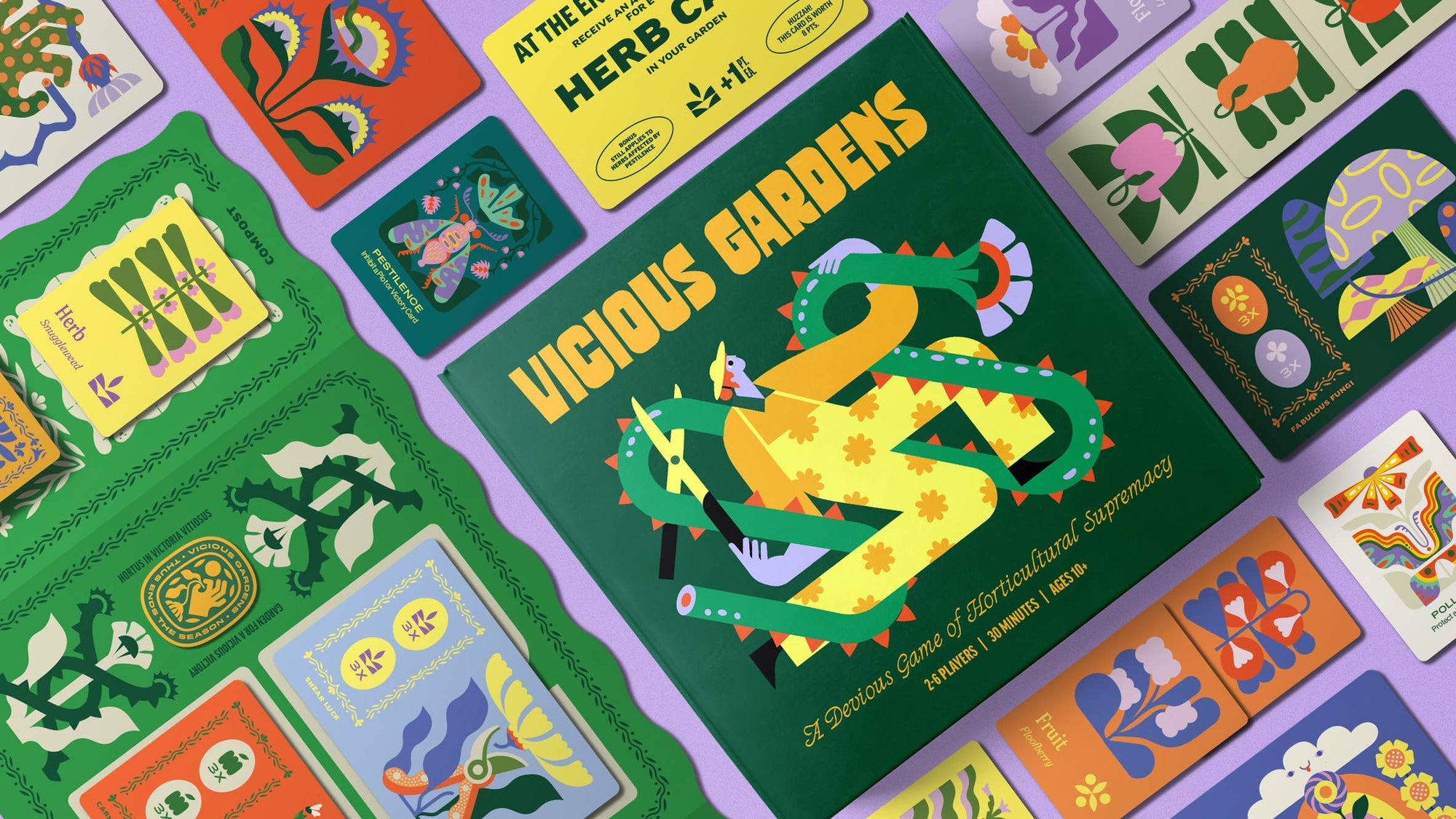 Vicious Gardens: Cozy Gardening Board Game