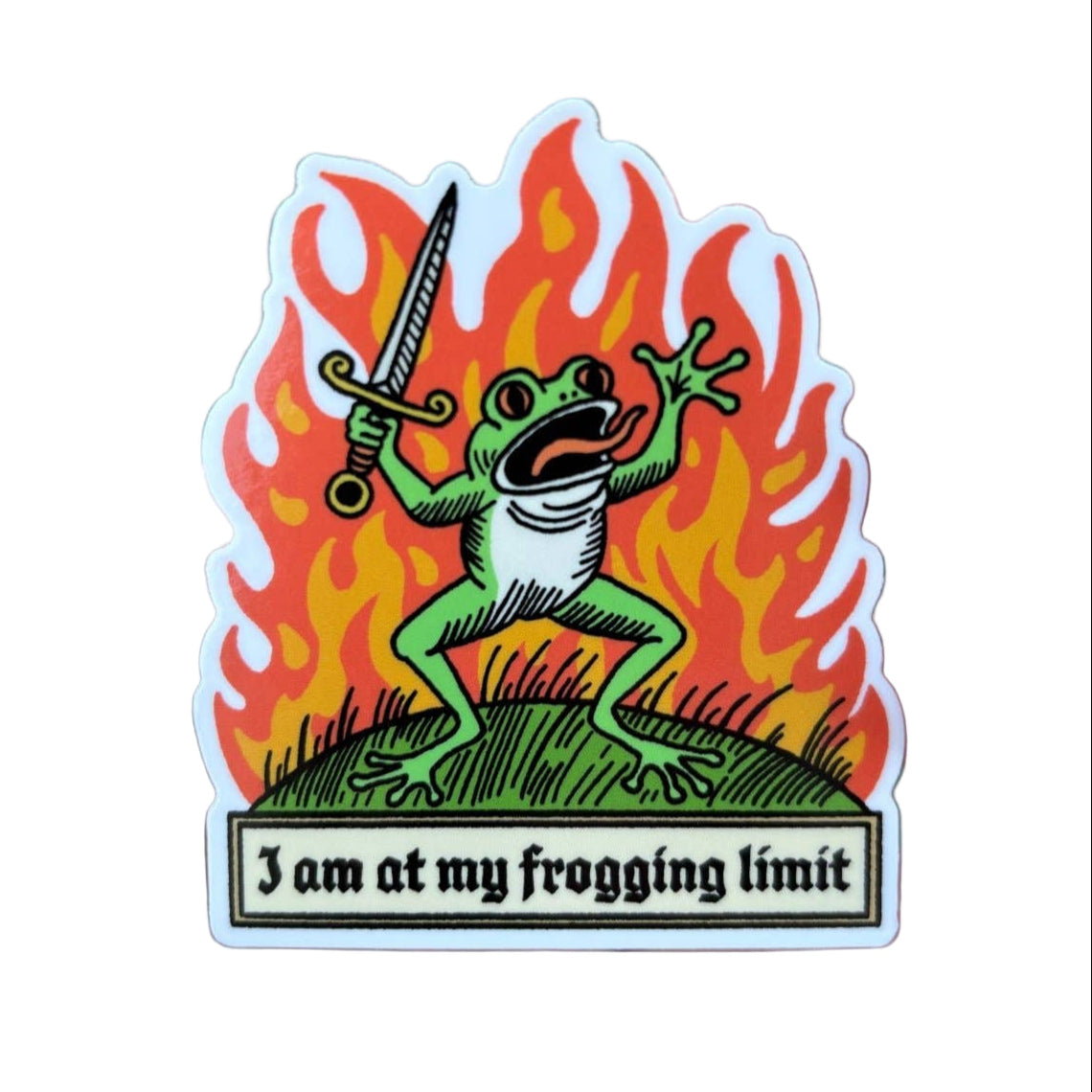 I am at my frogging limit sticker