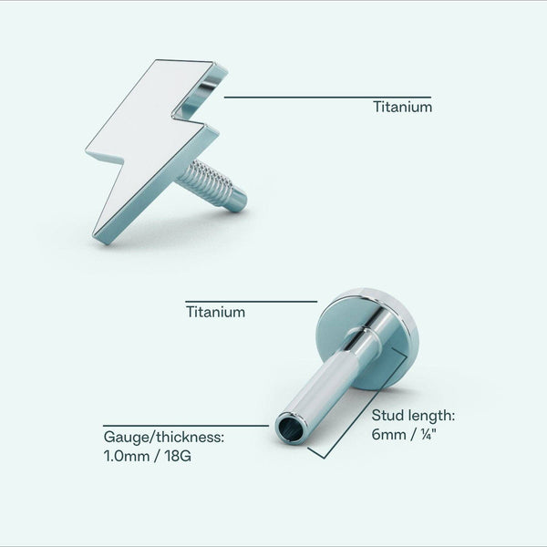 STUDIOCULT - Bolt Flat Back Earring