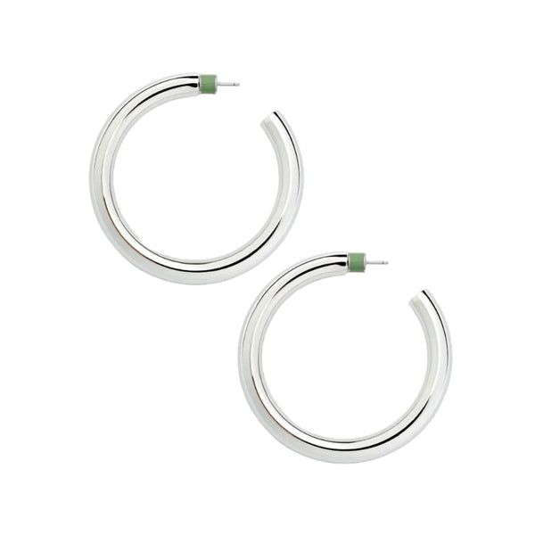 MACHETE - 2" Perfect Hoops - Silver at Space Camp in Portland, Oregon