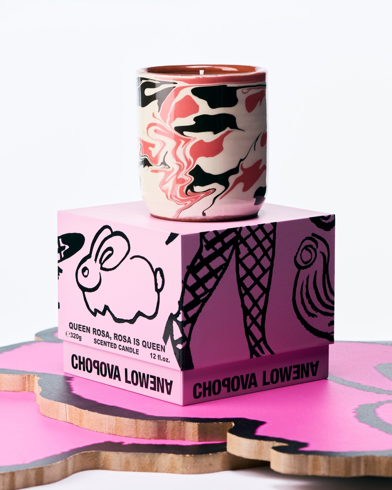 Chopova Lowena - Queen is Rose, Rose is Queen Candle