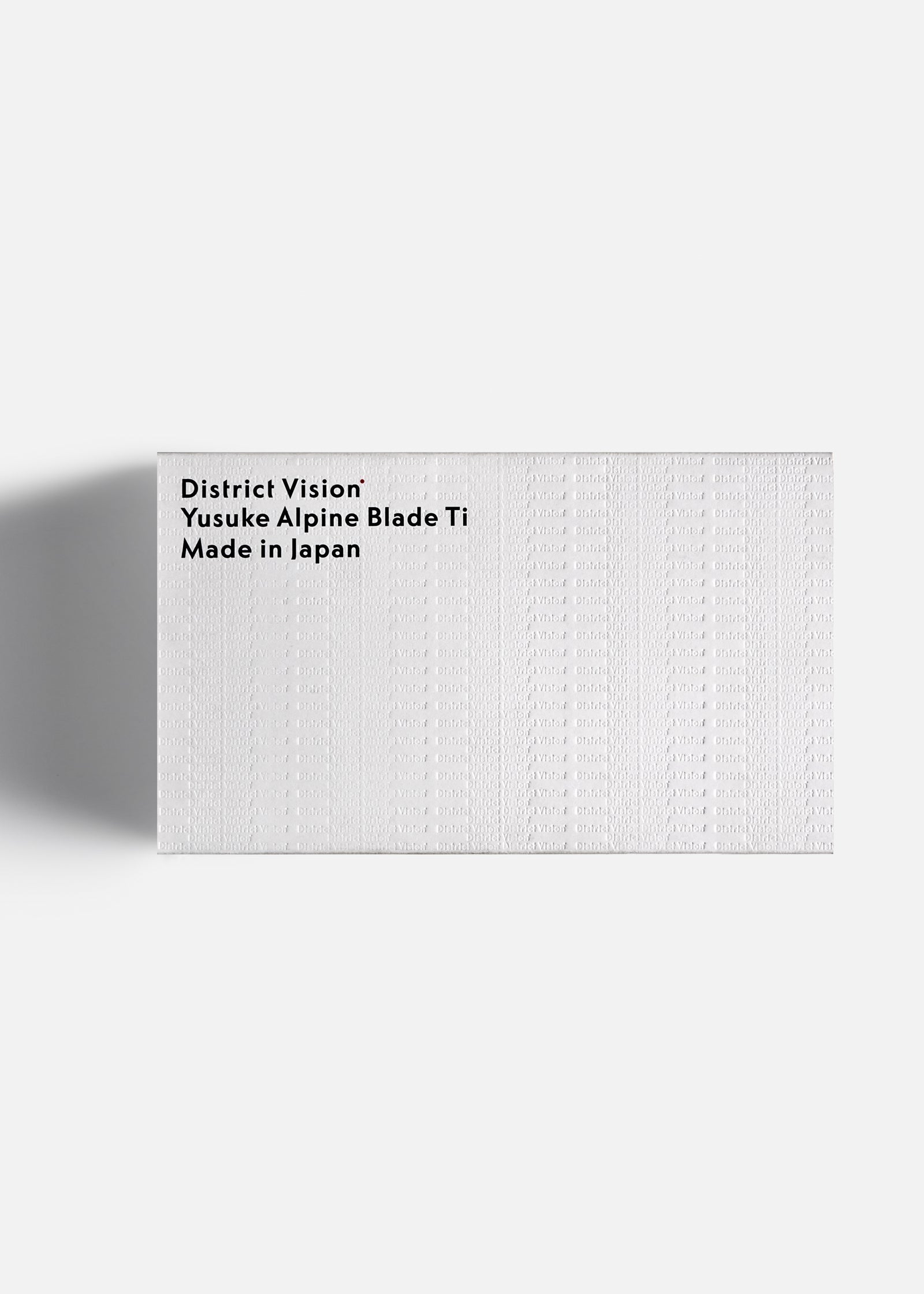 District Vision - Yusuke Alpine Blade Ti - Graphite/D+ Onyx Mirror