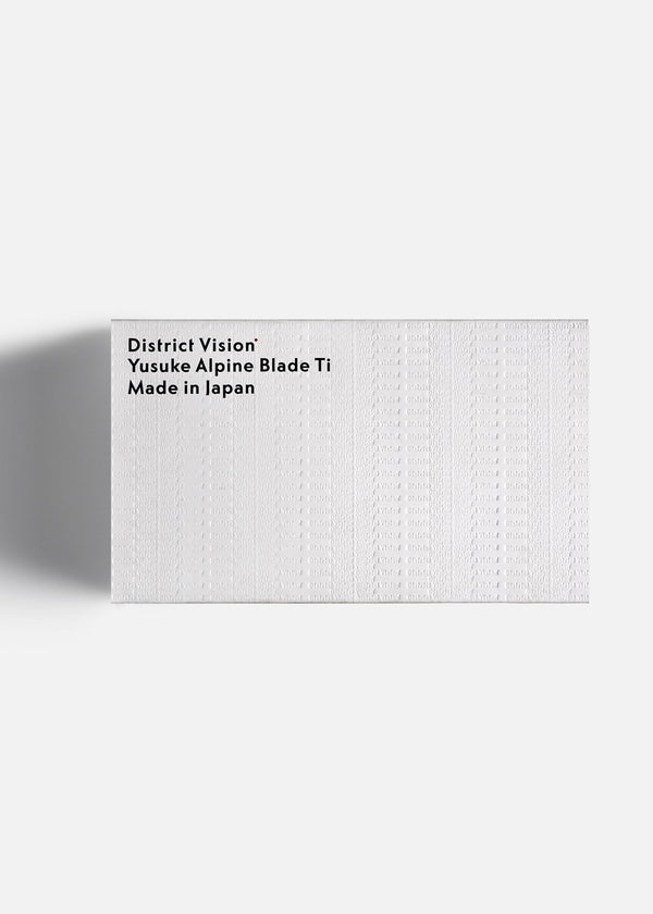 District Vision - Yusuke Alpine Blade Ti - Graphite/D+ Onyx Mirror