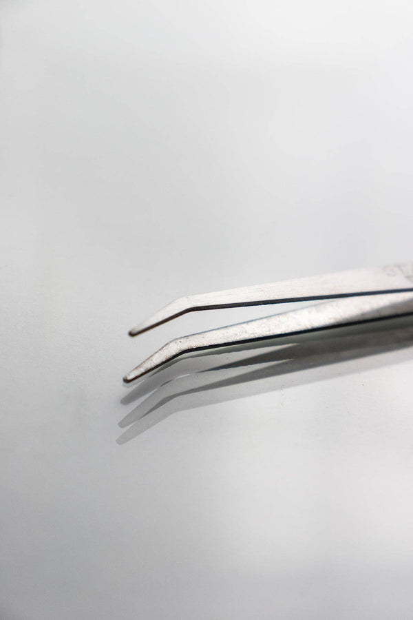 Stainless Steel Angle Tweezers - Space Camp