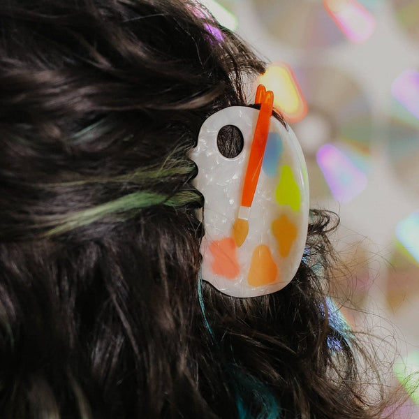 Paint Palette Claw Hair Clip