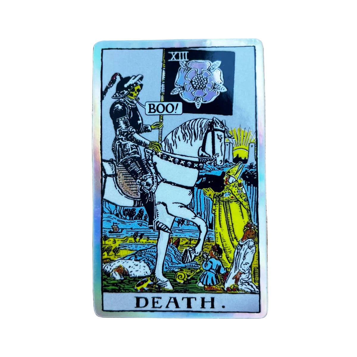 Holographic Tarot Sticker - XIII Death