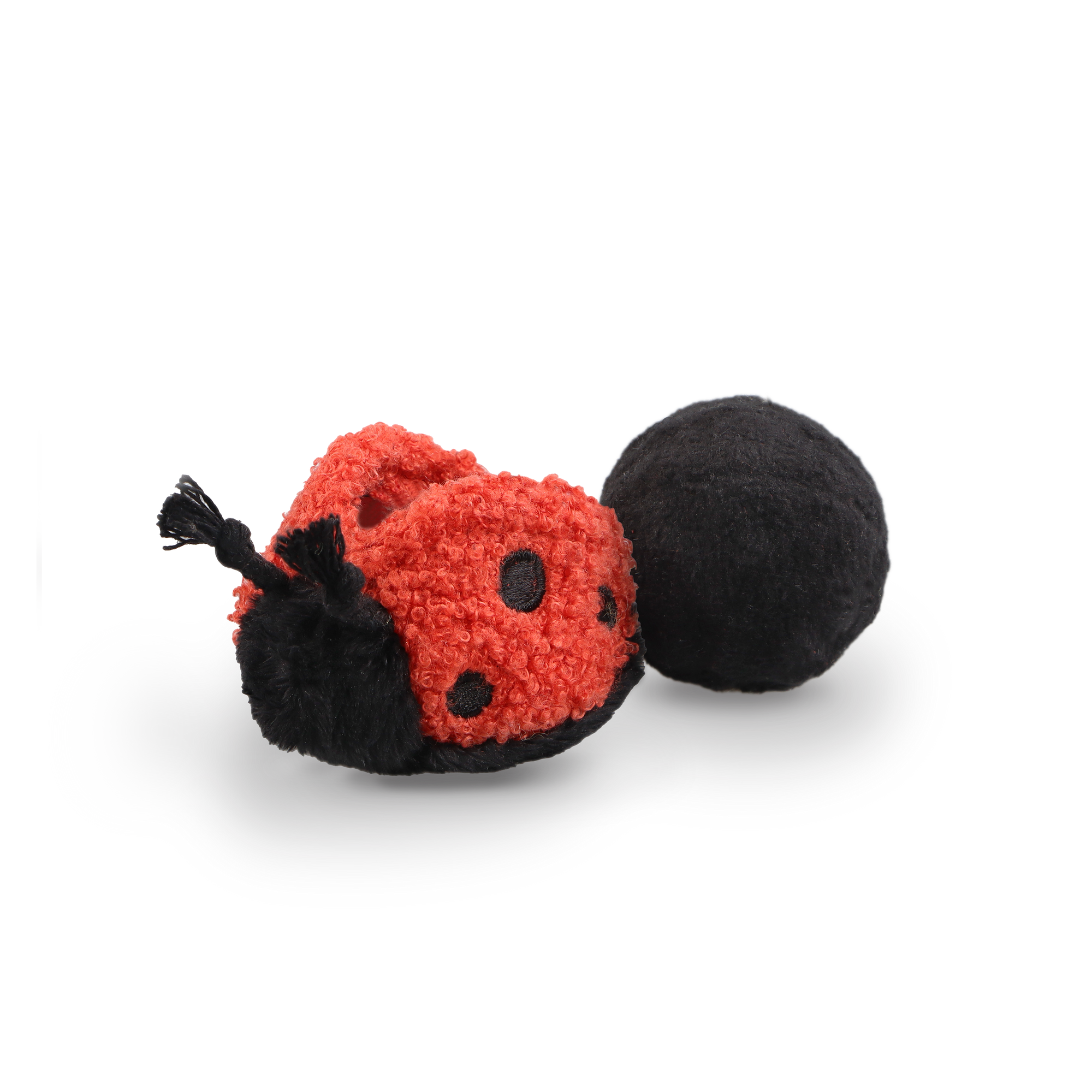 Lambwolf Collective - Mini Enrichment Squeaky Ball Dog Toy - Ladybug Pop