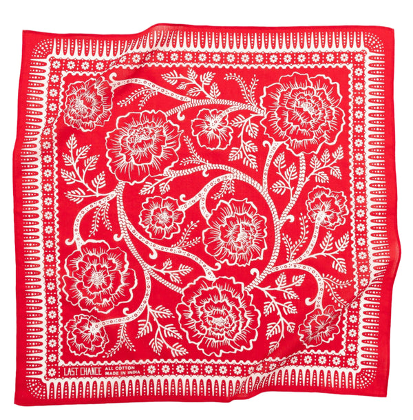 Cotton Ramble Bandana - Red Hot