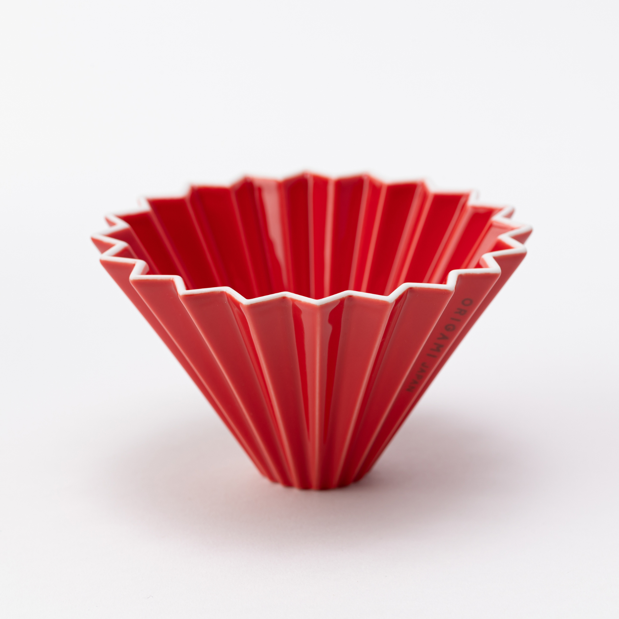 Origami - Pour Over Coffee Dripper - Porcelain - Red
