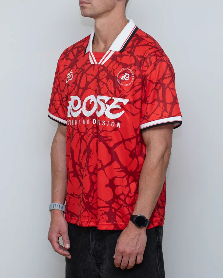 Rose Endurance - Thorn Camo Soccer Jersey - Red