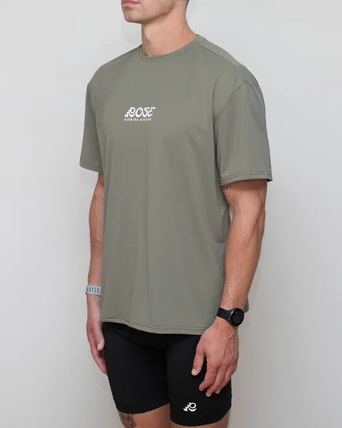 Rose Endurance - Ritual Performance Tee - Sage Grey