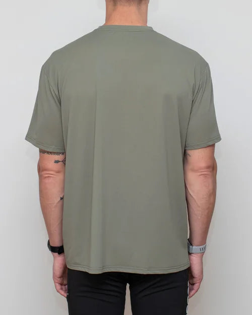 Rose Endurance - Ritual Performance Tee - Sage Grey