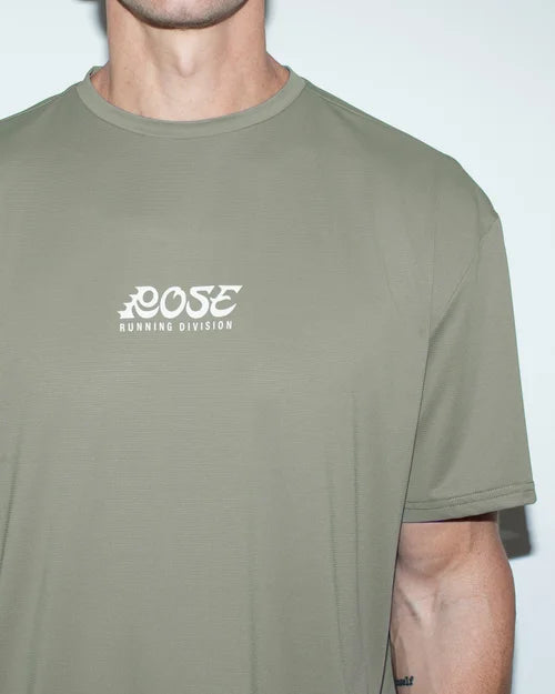 Rose Endurance - Ritual Performance Tee - Sage Grey