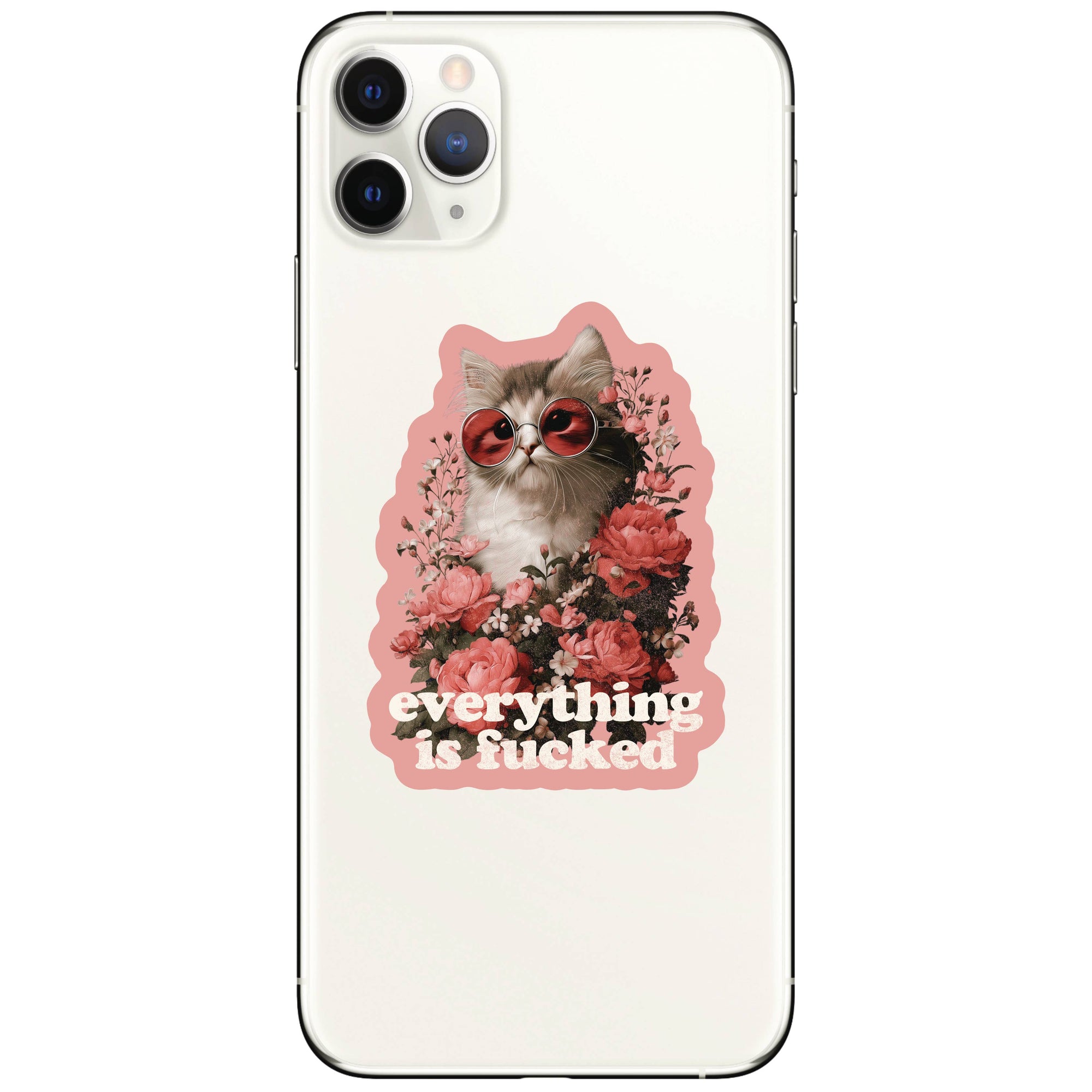 Juju and Moxie - Swear Kitty Cat Feline Cute High Quality Vinyl Sticker
