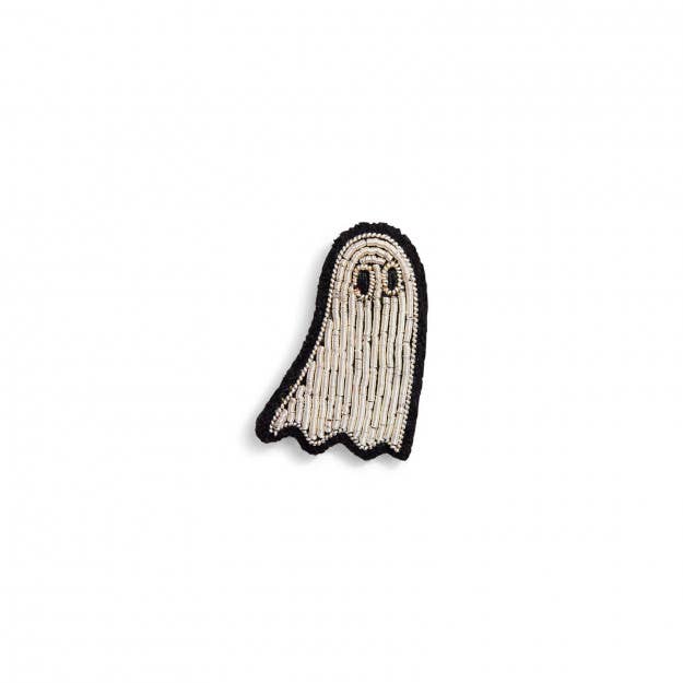 Macon & Lesquoy - Hand embroidered brooch - Ghost
