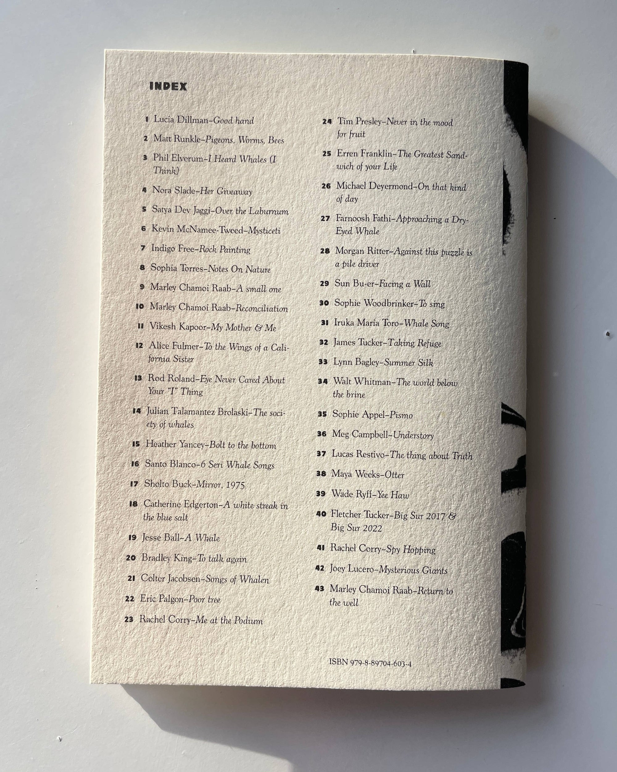 Wish the Whale Bell to be Made Fresh - Poems for Whales