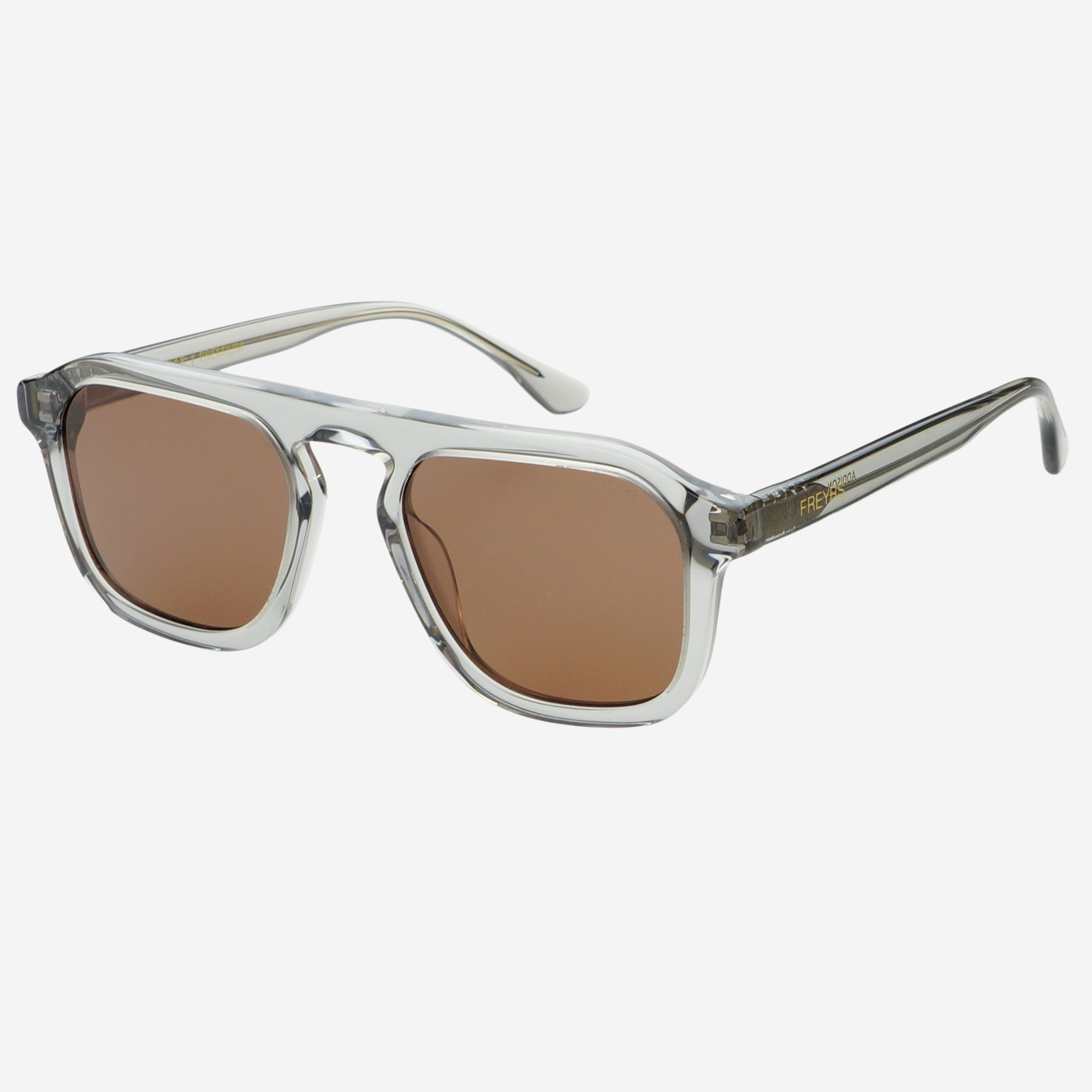 FREYRS - Addison Sunglasses - Crystal Gray/Brown
