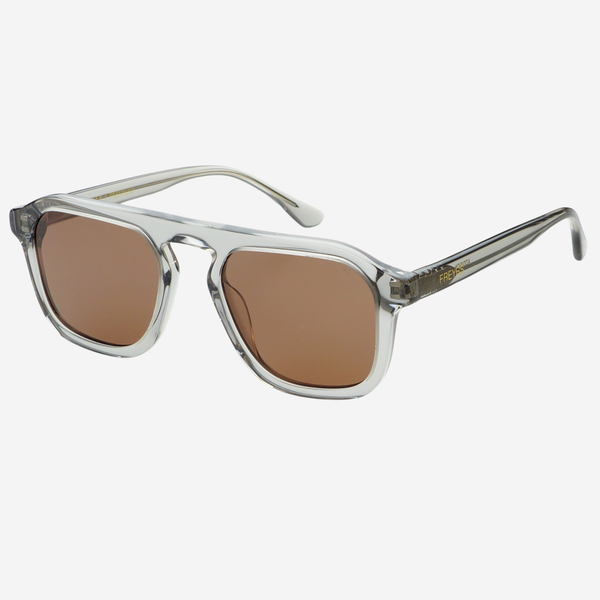 FREYRS - Addison Sunglasses - Crystal Gray/Brown