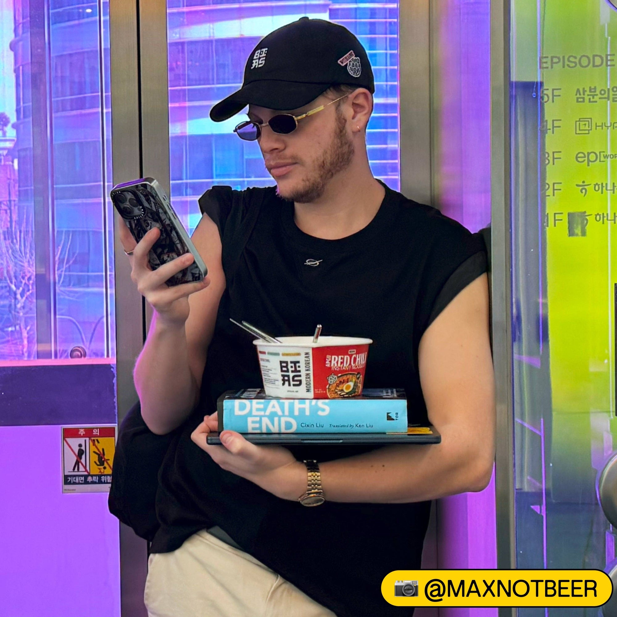 Bias - Red Chili Air Dried Instant Ramen - Big Bowl