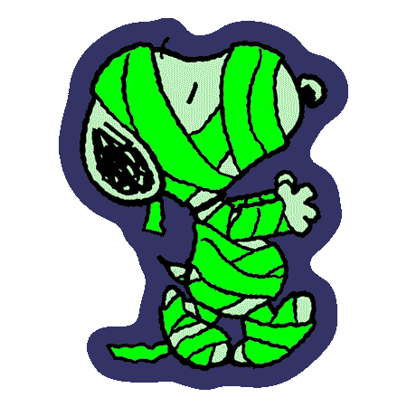 Glowing Mummy Snoopy - Sticker
