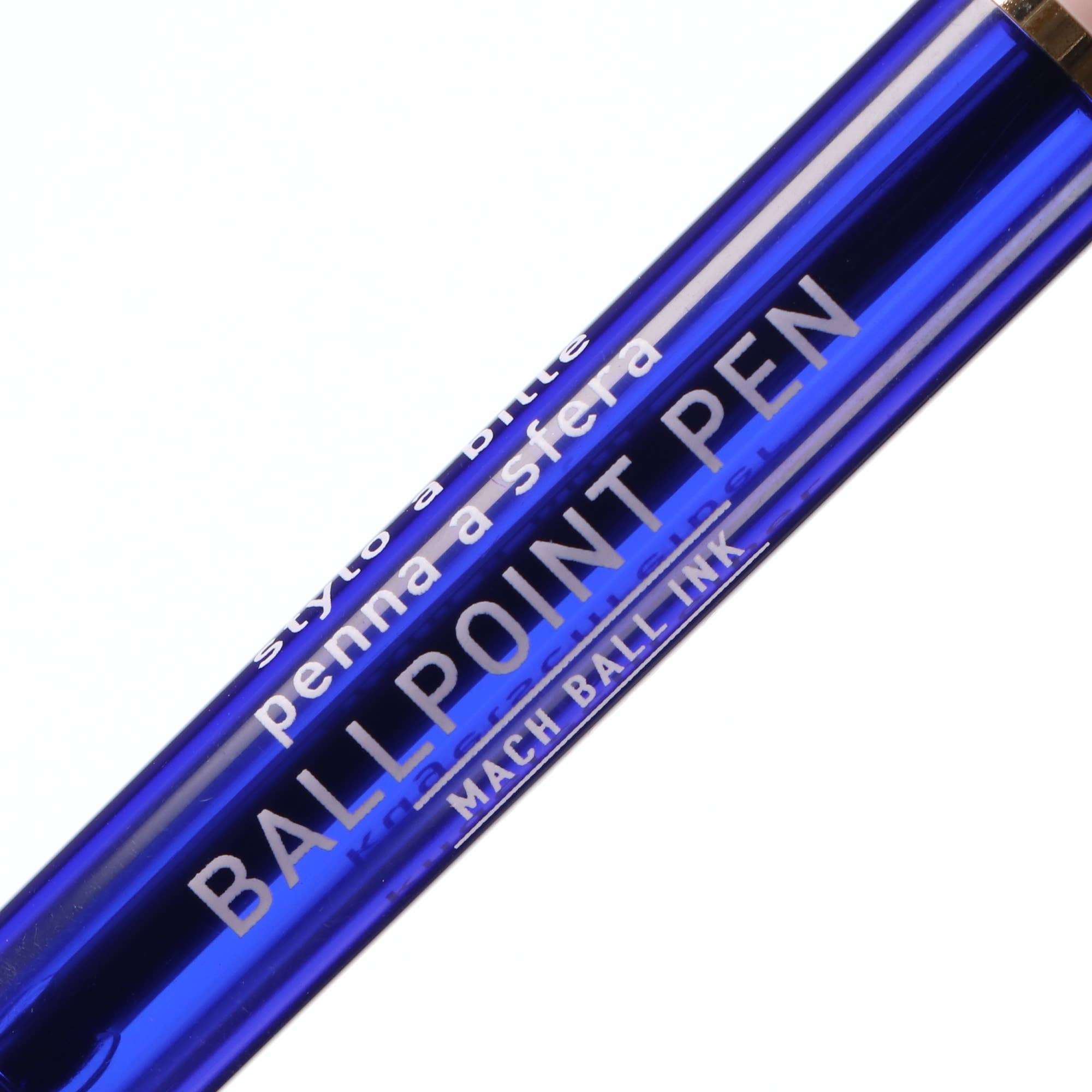 MARK'STYLE - Mach Ballpoint Pen - 0.5mm Black Oil-based ink - Green-Pink