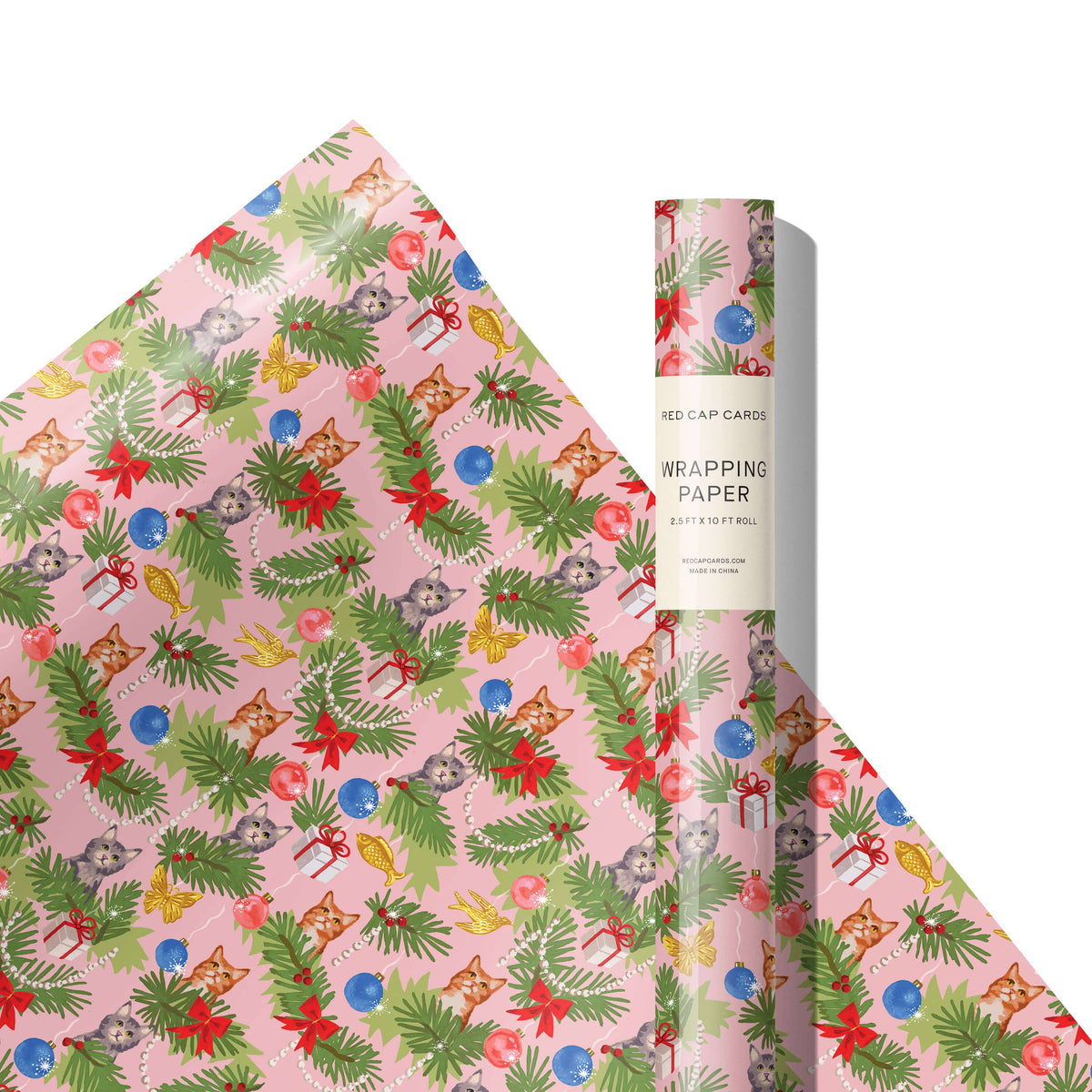 Gift Wrap Roll - Meowy Christmas