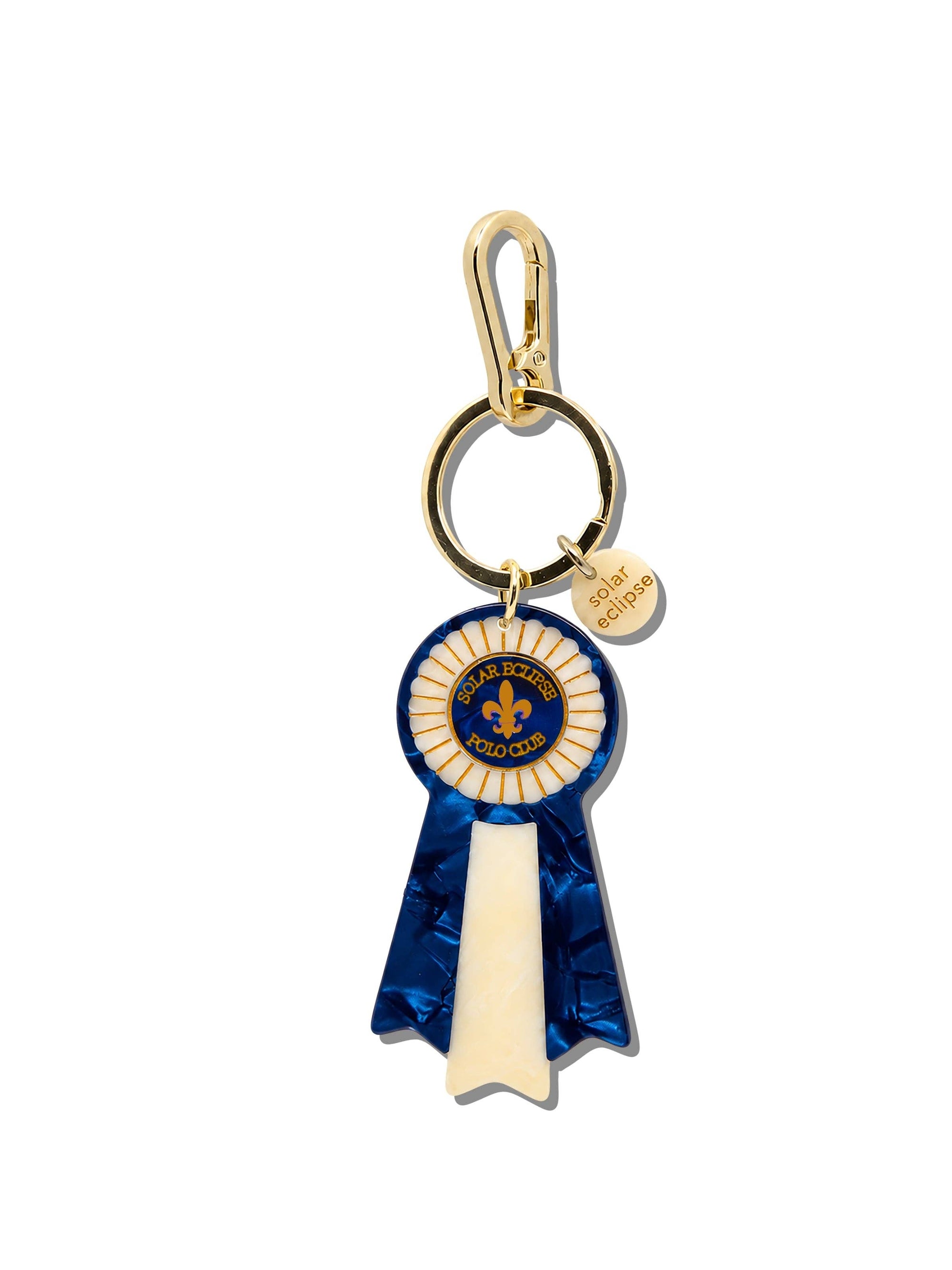 Solar Eclipse - Bag Charm + Keychain - Polo Club Ribbon