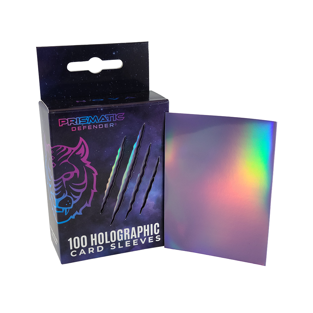 Prismatic Defender® - Holographic Card Sleeves - 3 Foil Designs - Dark Green / Oracle