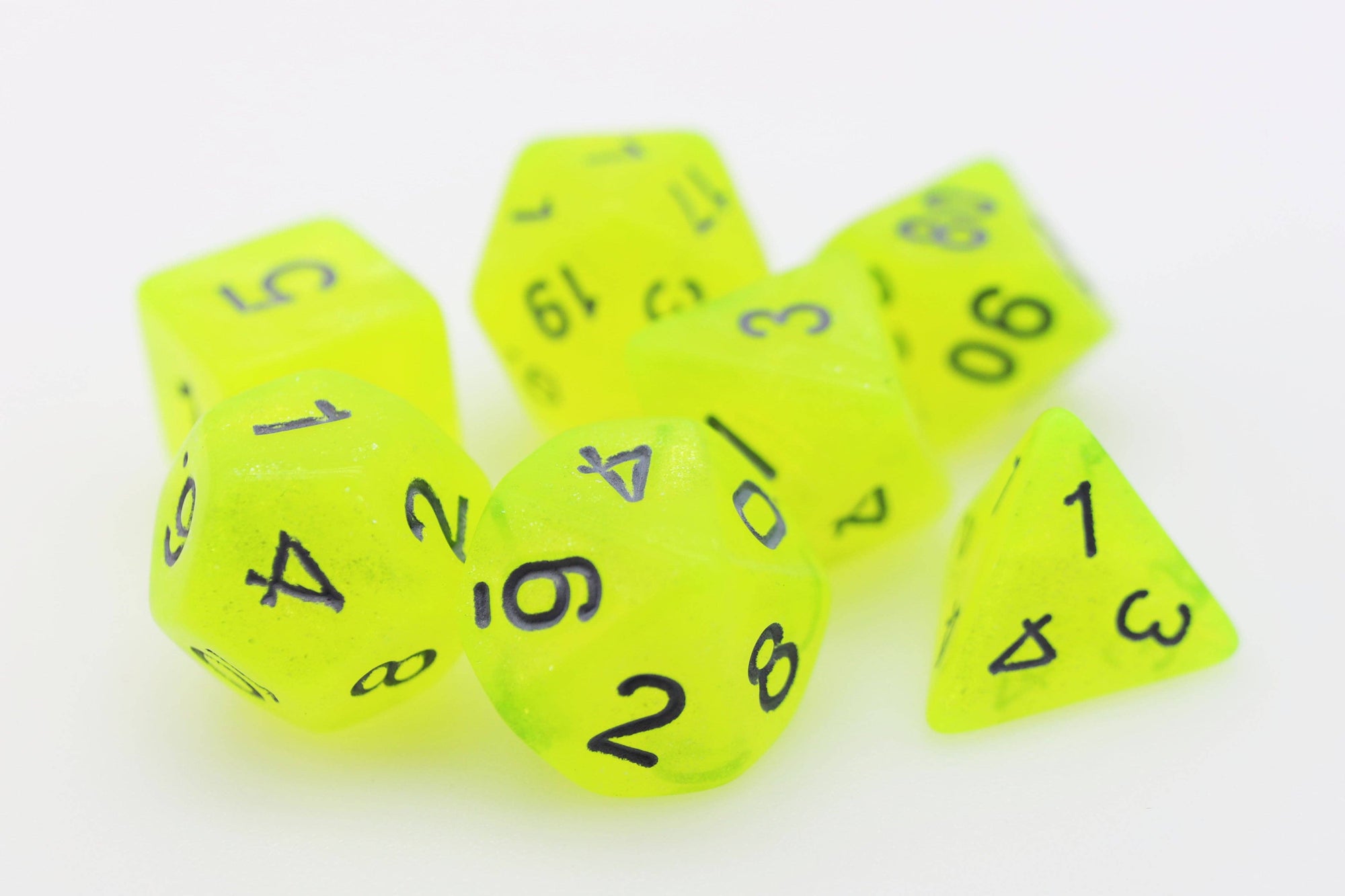 Radioactive Lemonade RPG Dice Set