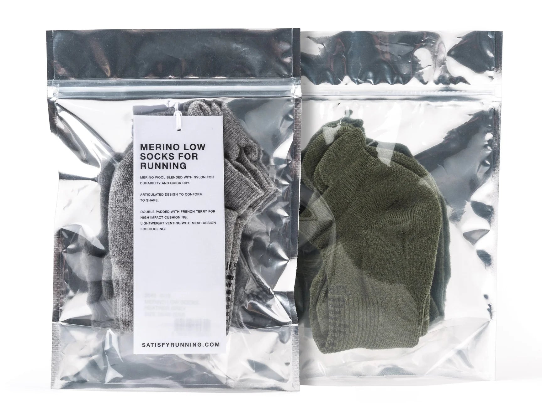 SATISFY - Merino Low Socks 2-pack - Space Camp