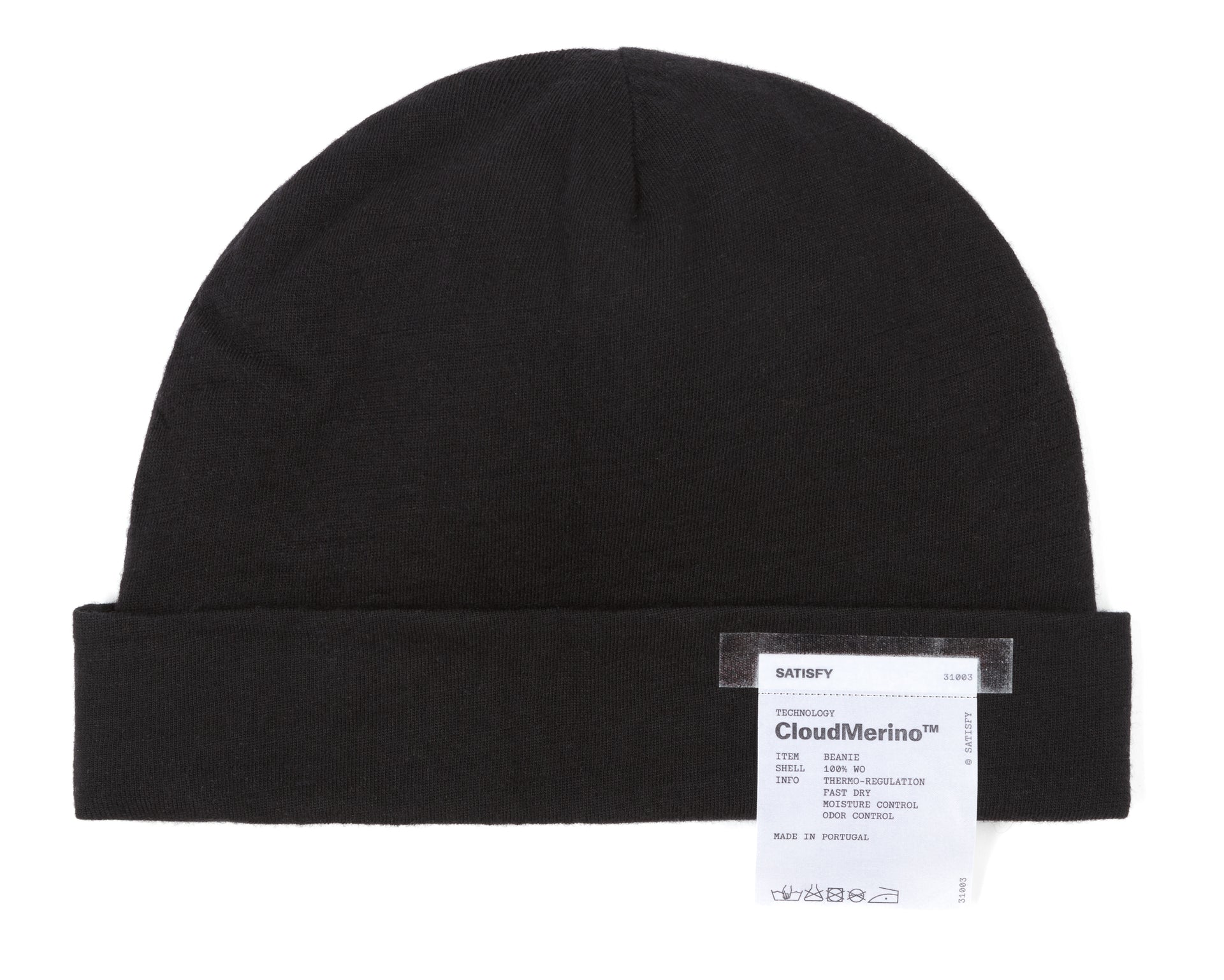 Satisfy - CloudMerino Beanie - Black