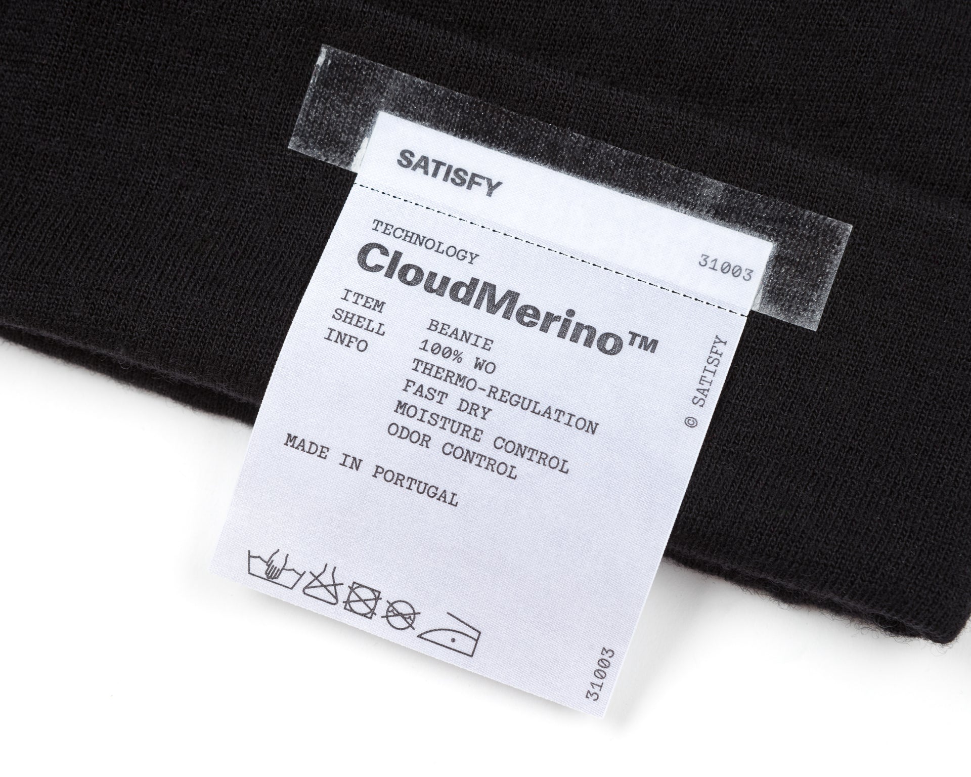 Satisfy - CloudMerino Beanie - Black