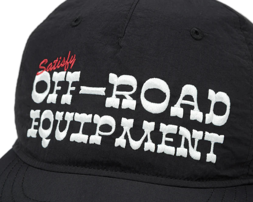 SATISFY - FliteSilk™ 5‑Panel Pinch Cap - Black Off Road